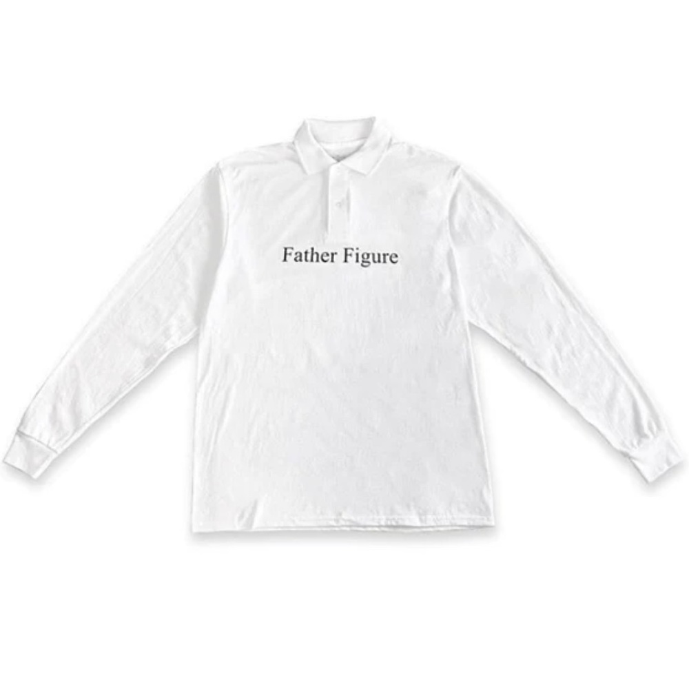 Praying Father Figure long sleeve polo shirt